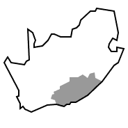 Map of the Eastern Cape of South Africa