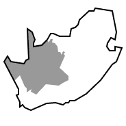 Map of the Northern Cape of South Africa