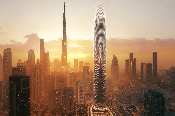 Binghatti Skyblade residential tower in Downtown Dubai