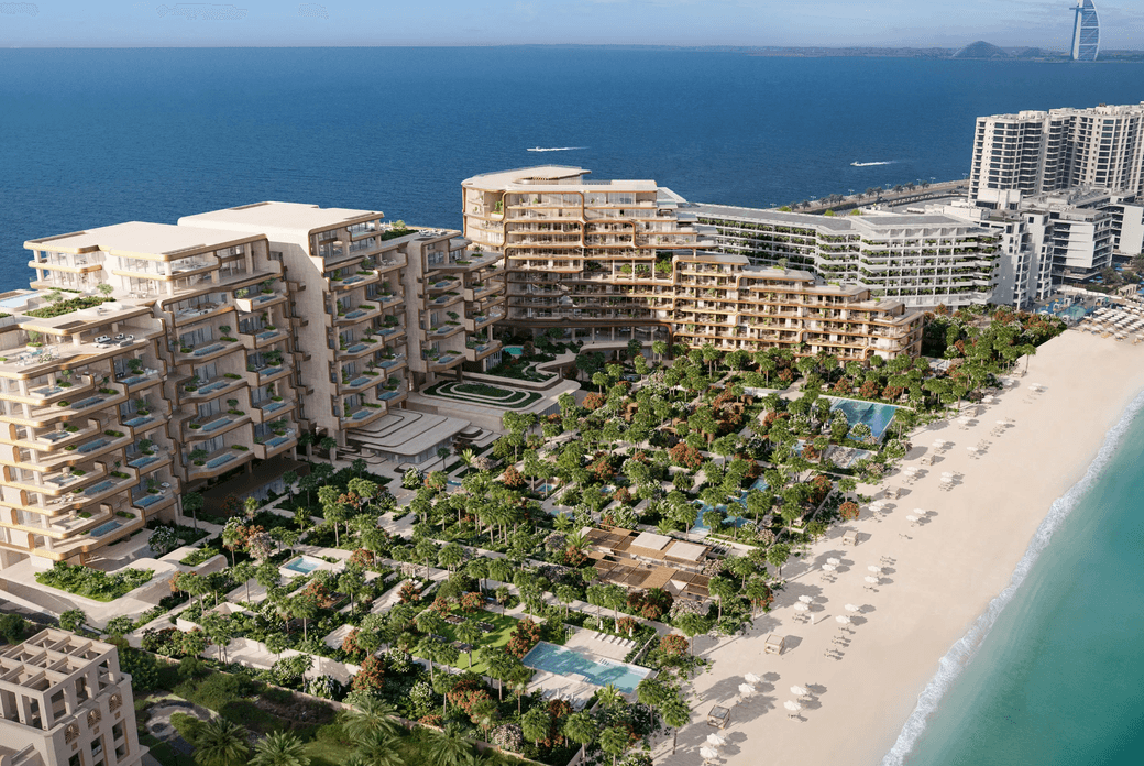 Aerial view of The Alba Residences