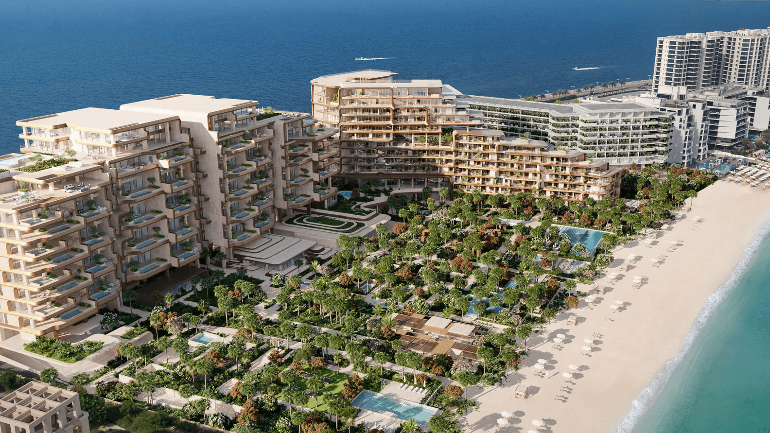 Aerial view of The Alba Residences