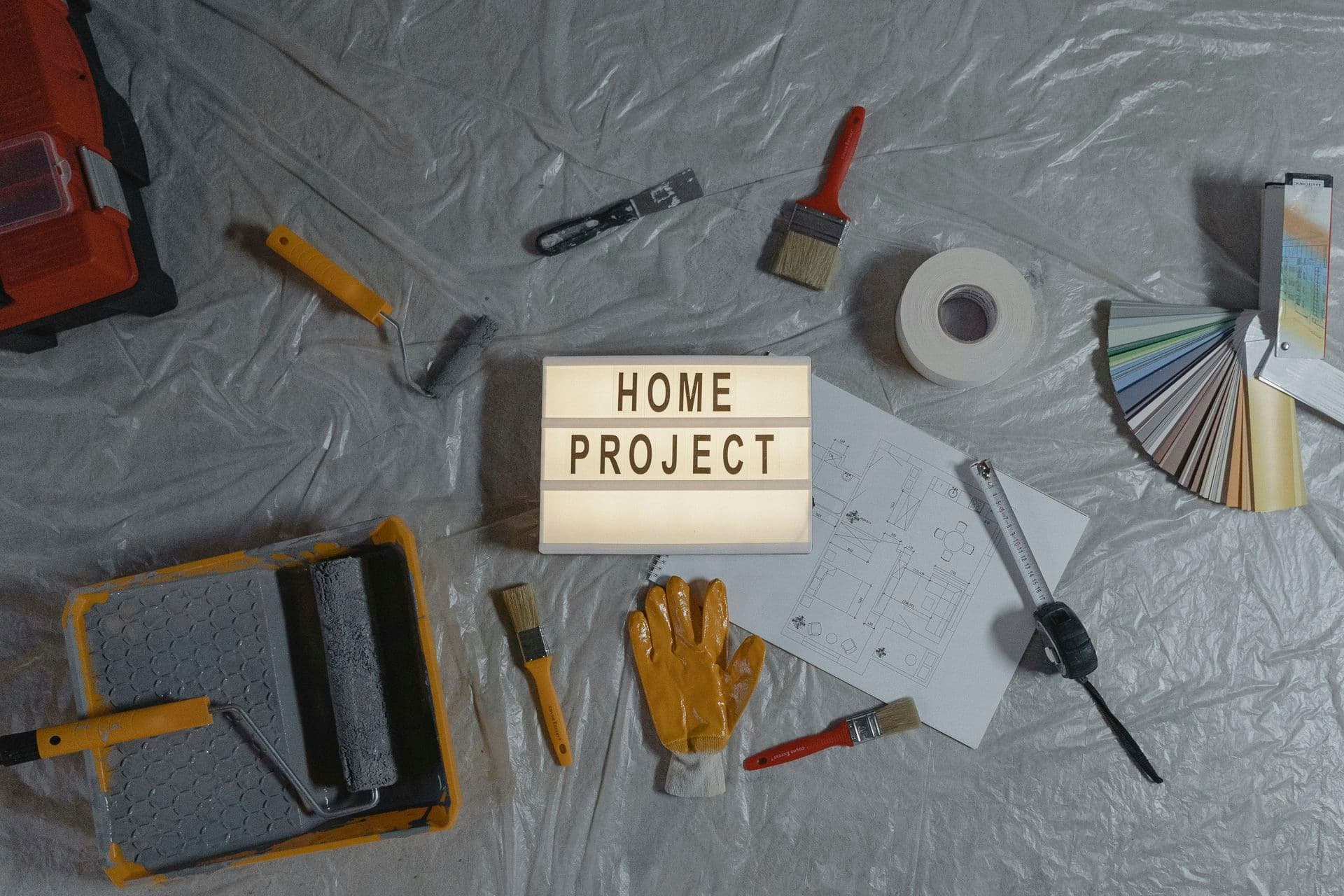 Renovation Tools on the floor