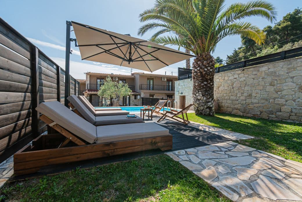 House in Chalkidiki during summer