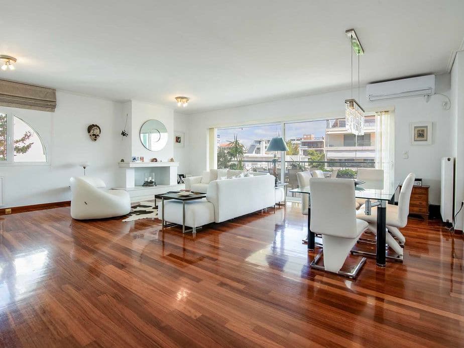 A modern living room in Glyfada