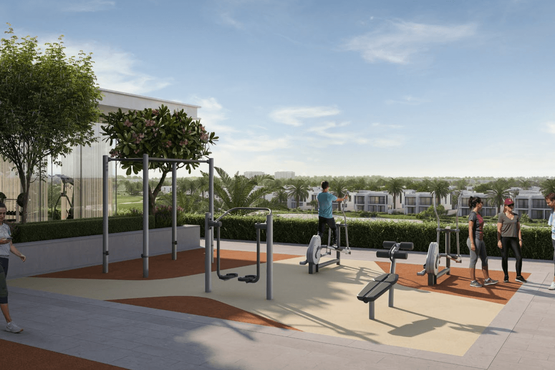 Residents outdoor gym at Golf Hills 2 residential development