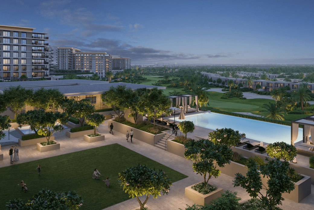 Golf Hills 2 infinity edge pool overlooking landscaped areas and golf course