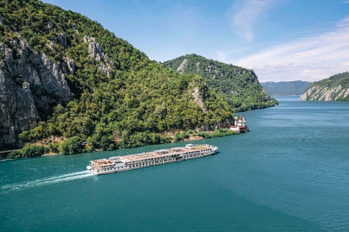 A Riverside Luxury Cruises ship sailing on the Rhône