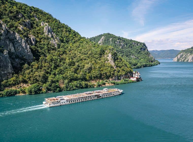 A Riverside Luxury Cruises ship sailing on the Rhône