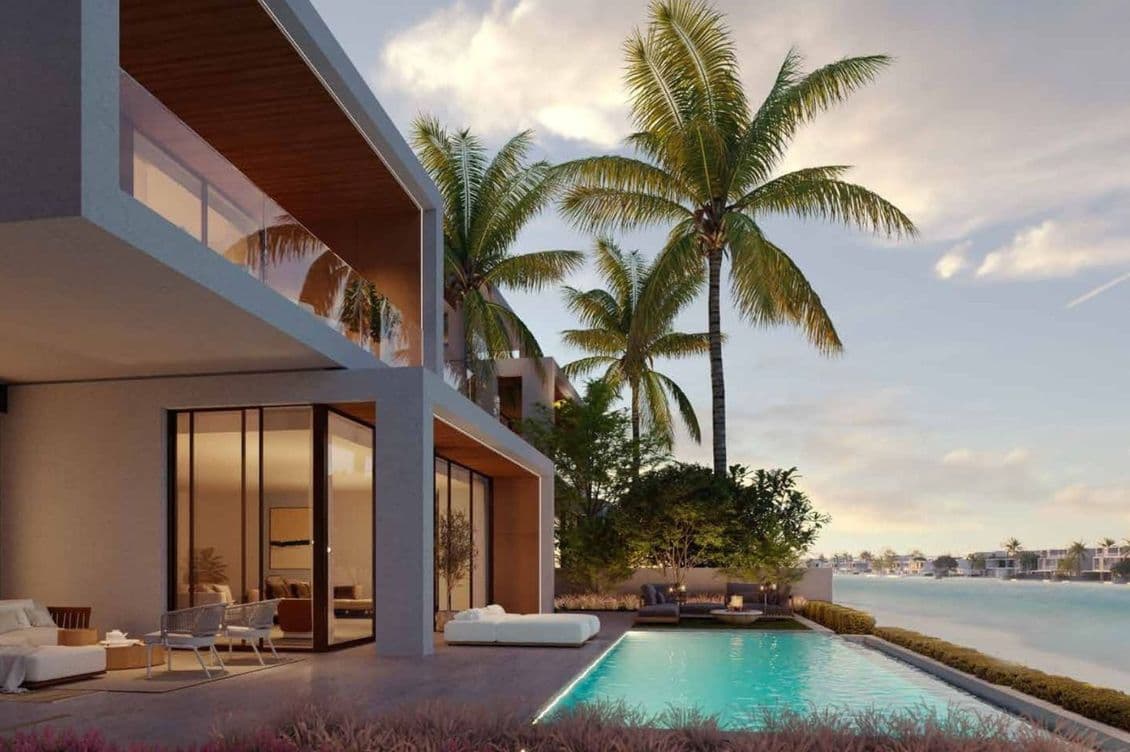 Palm Jebel Ali private pool and beach