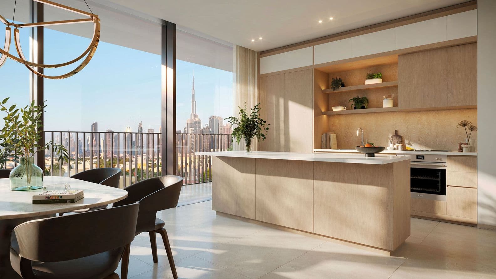 kitchen and dining room