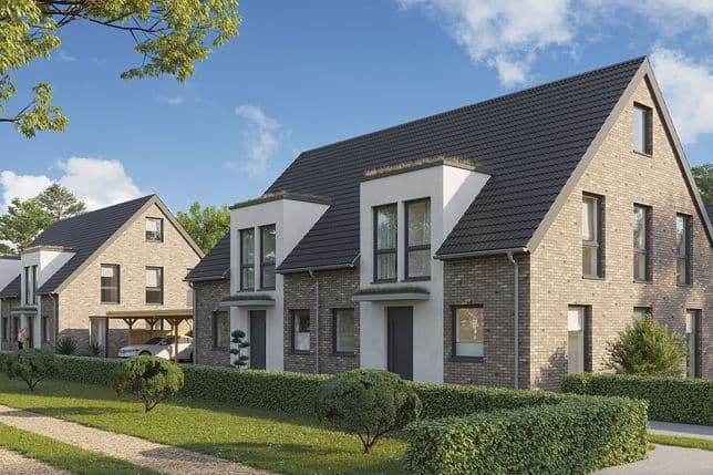Renewable energy sources and solar panels on the roofs ensure minimal energy costs.