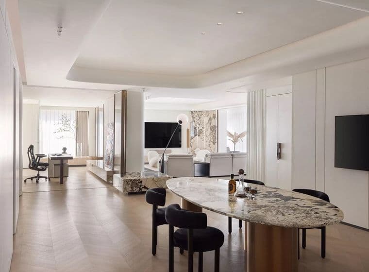 Ingresso e soggiorno di un appartamento Engel & Volkers