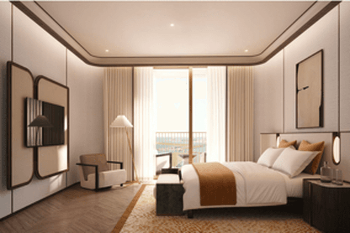Schlafzimmerinterieur in St. Regis The Residences auf Al Maryah Island Abu Dhabi