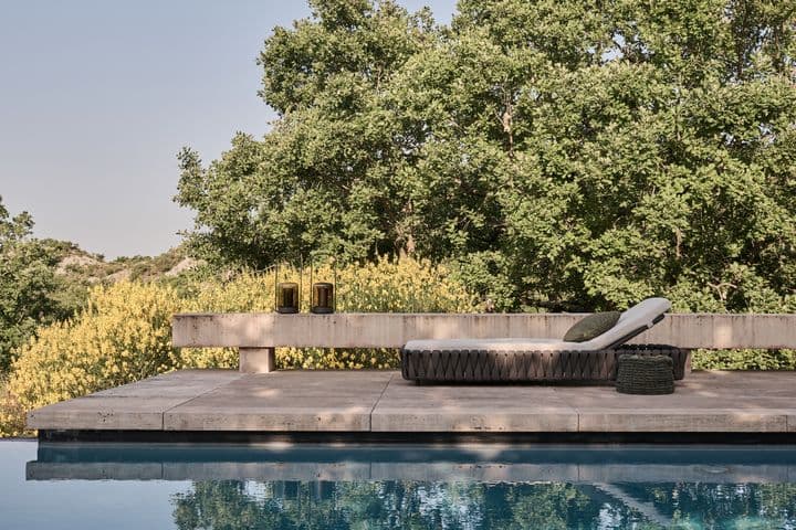 garden with pool