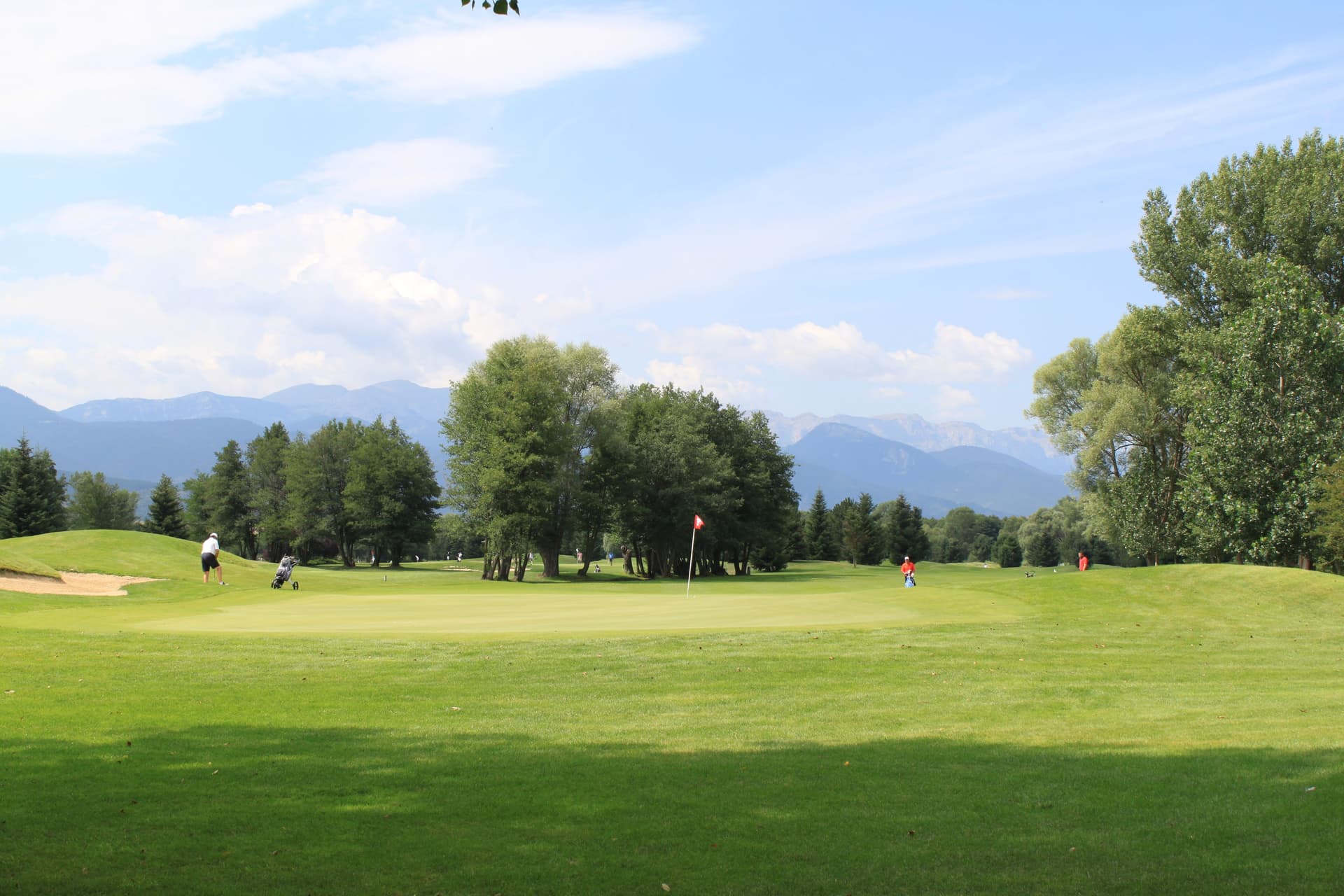 Vista de un campo de golf en la Cerdanya