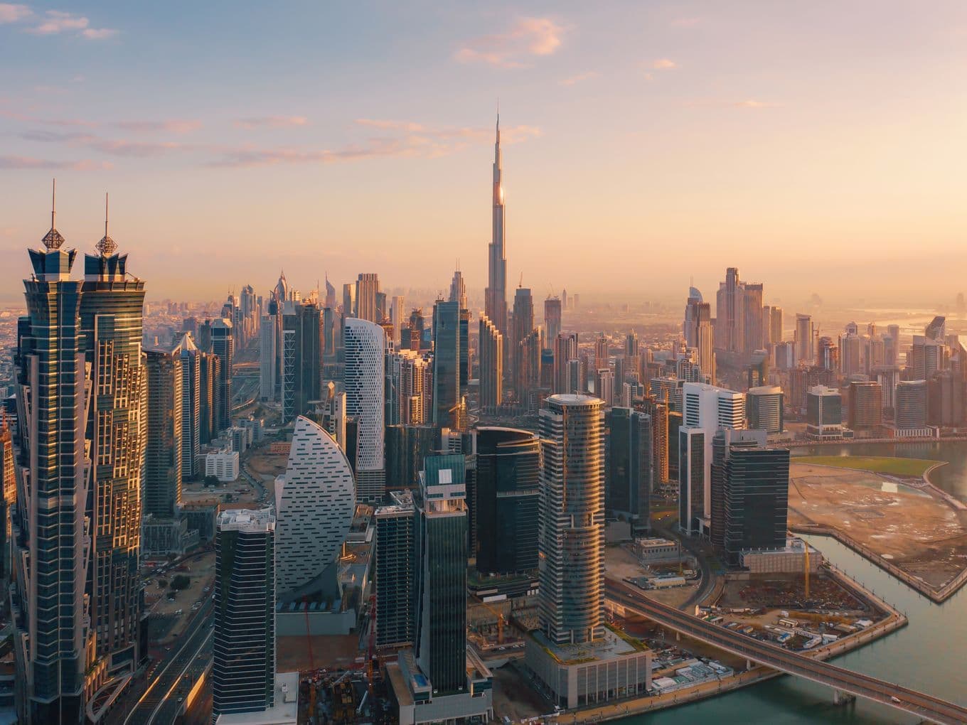 Dubai Downtown Skyline at dusk