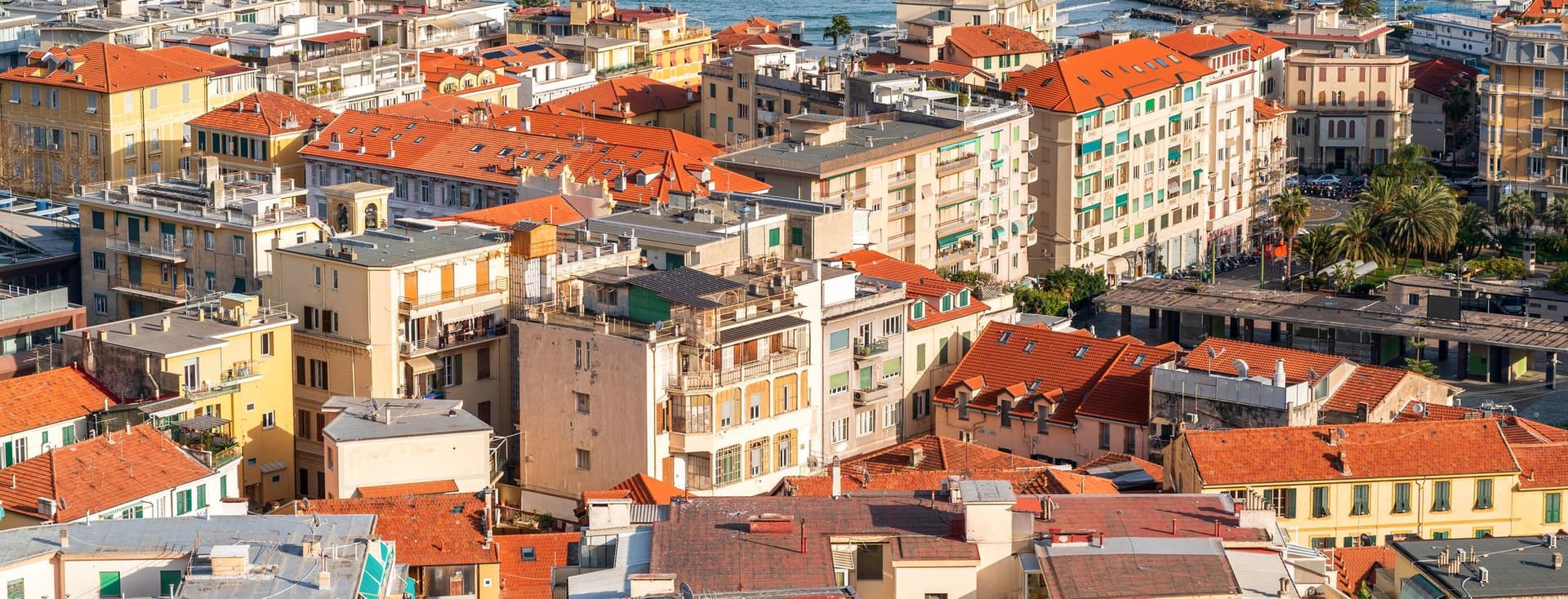 Vista aerea di Sanremo
