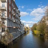 Isebekkanal in Eimsbüttel Hamburg
