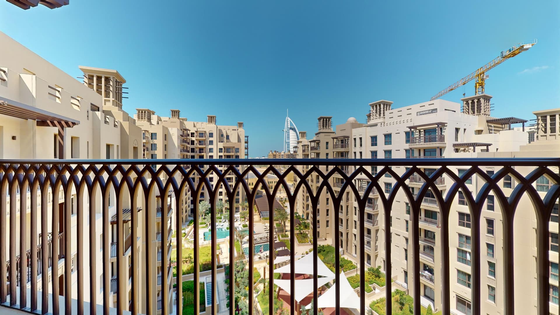 Madinat Jumeirah apartment balcony with scenic view