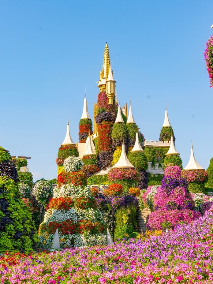 miracle garden full of greenery and flowers