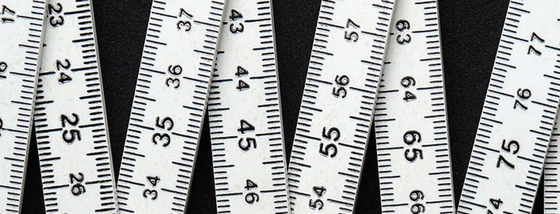 Symbol image of a folding ruler
