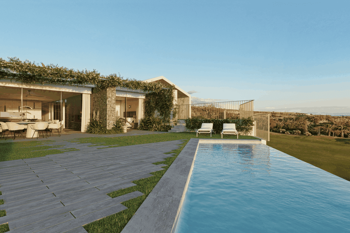 Garden with pool in Aires de Abama