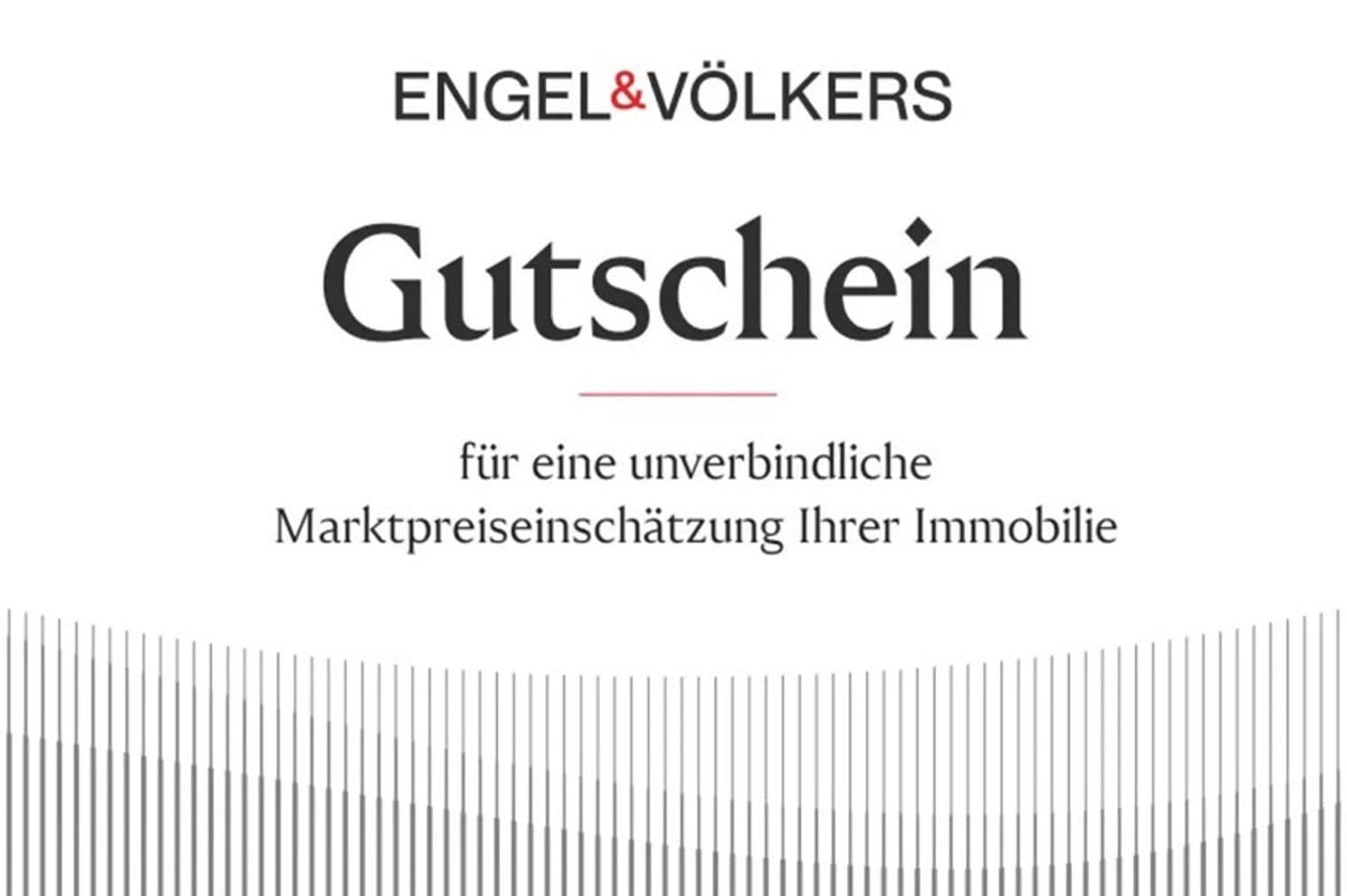 Engel & Völkers white voucher for a free property market appraisal.