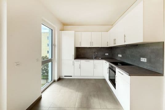 Küche einer Wohnung im Regatta 52 Nord in Grünau