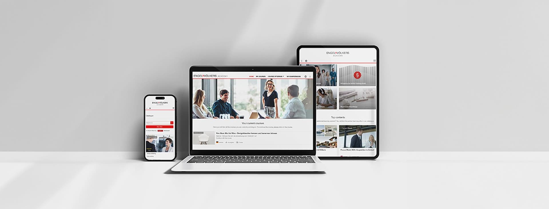 Geräte mit Inhalten der E&V Academy