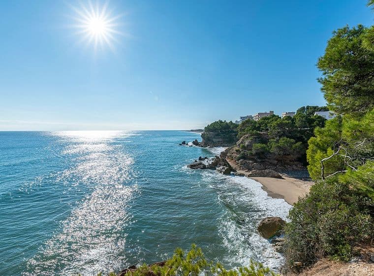 Vista de la playa de la Costa Dorada