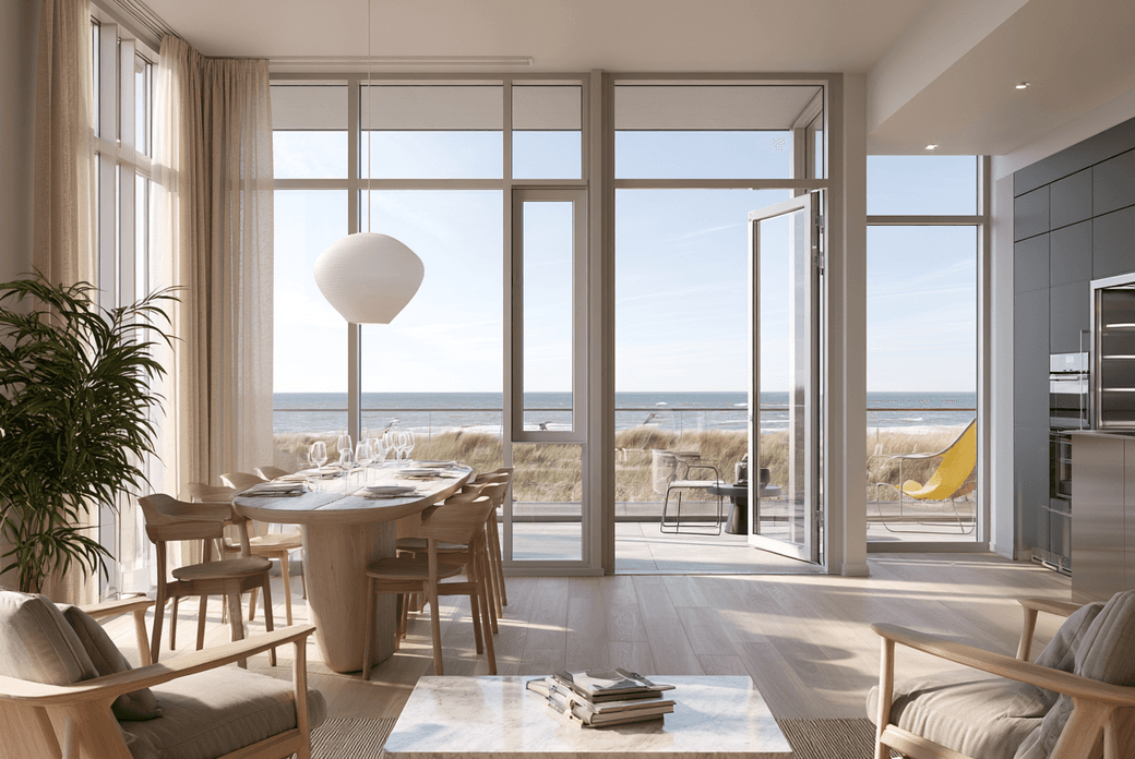Holiday home beach view