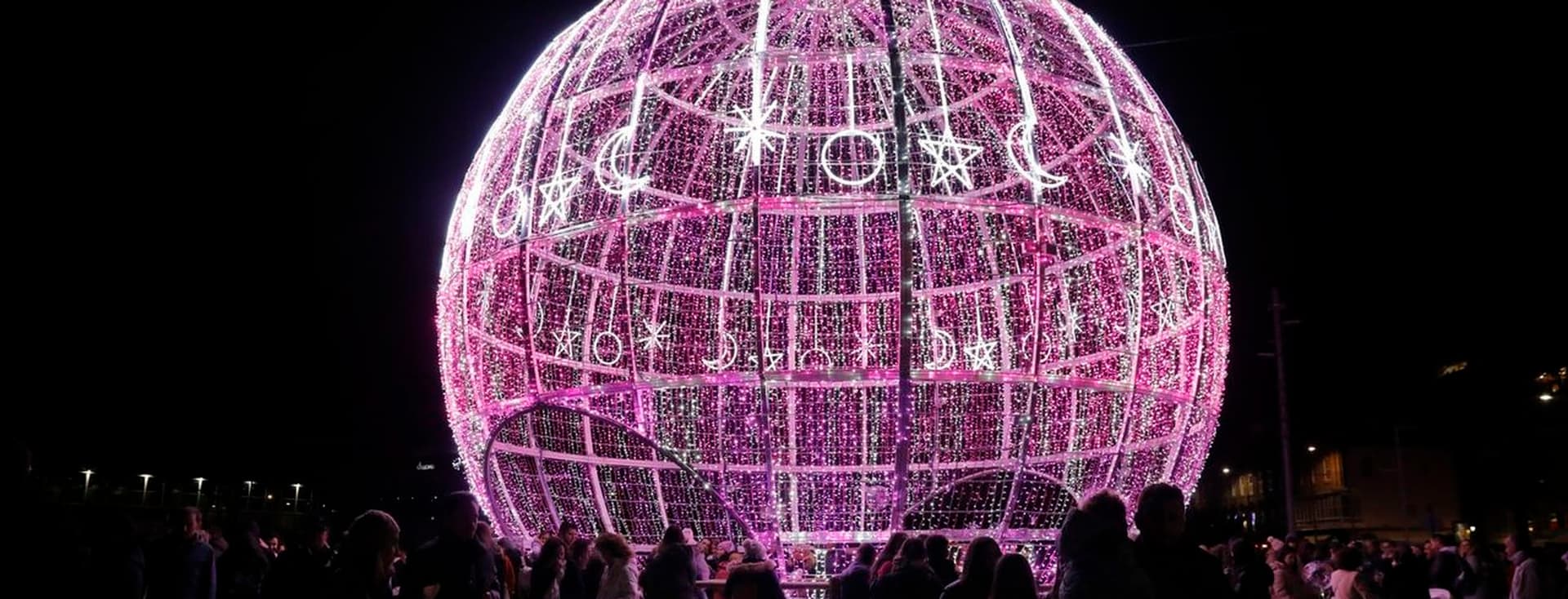 Adorno navideño del mercadillo de A Coruña