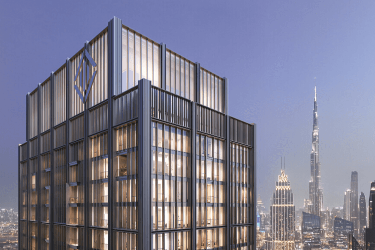 DIFC Heights Tower by DIFC top of the tower