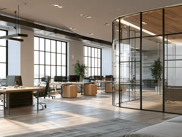 Modern office AI-generated image