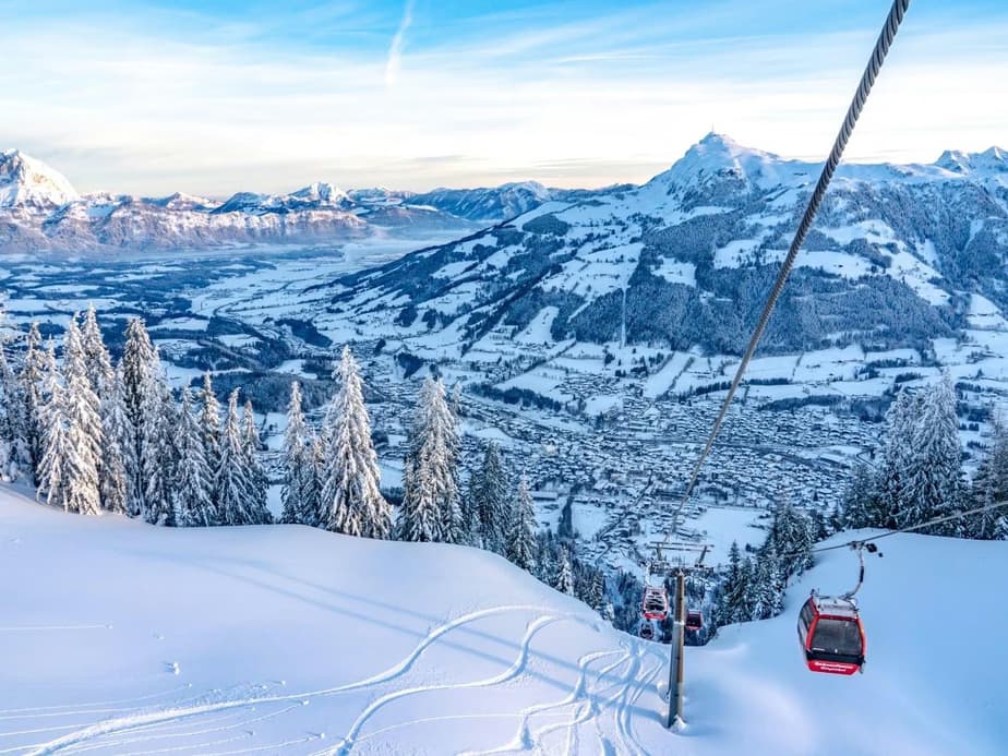 the mountains from Kitzbühel in Austria