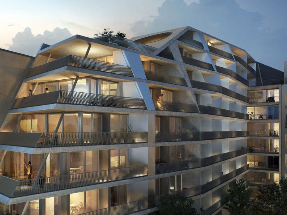 LAIKA Hausansicht bei Abenddämmerung