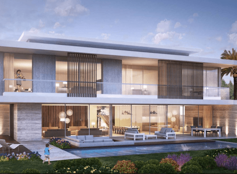 villa and swimminpool