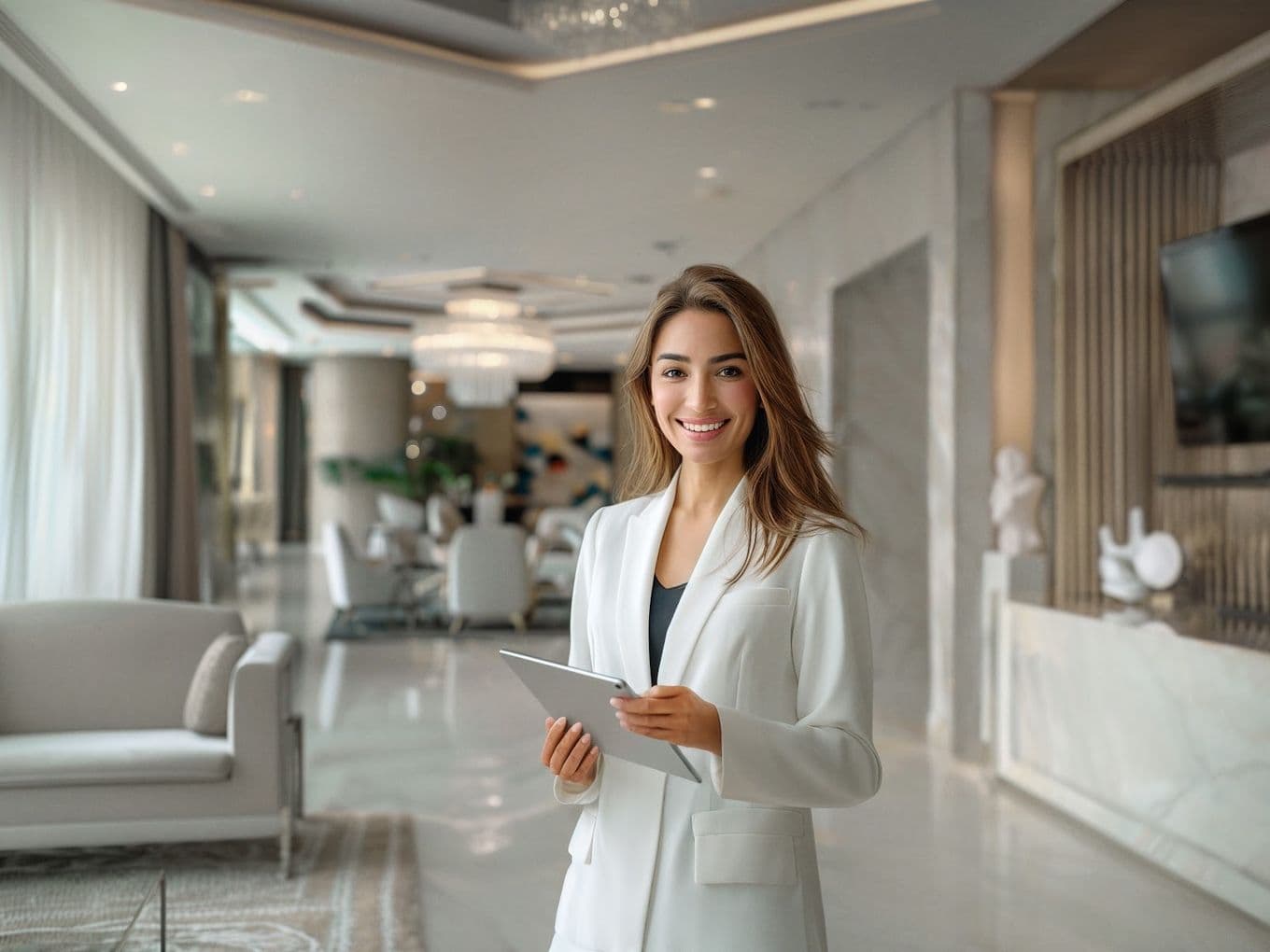 Indian Businesswoman in luxury villa