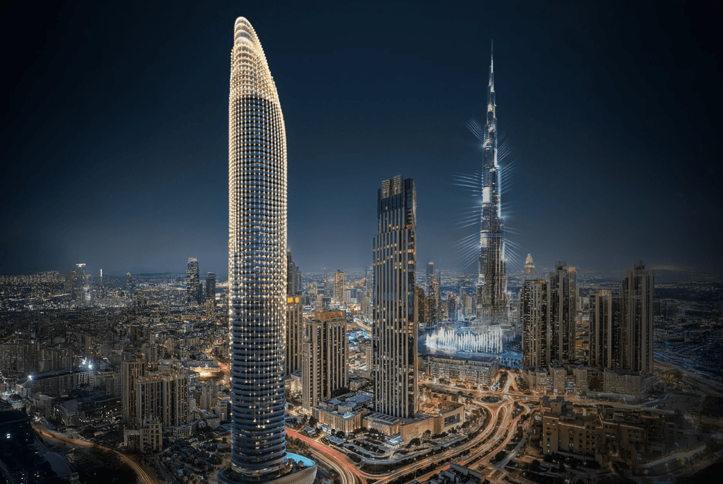 Blade inspired architecture at Binghatti Skyblade