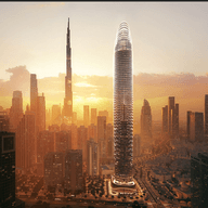 Binghatti Skyblade residential tower in Downtown Dubai
