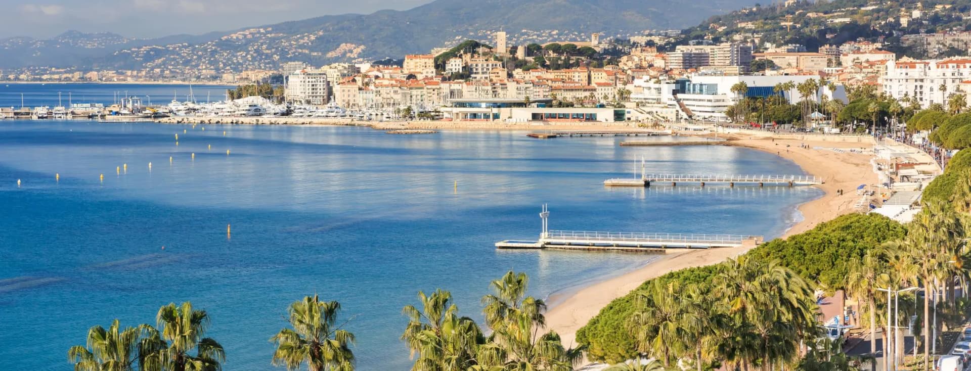 Photo de la croisette de Cannes en Côte d'Azur, France
