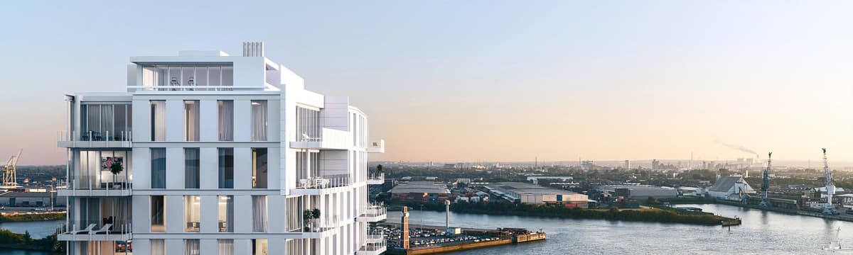 Modern waterfront luxury apartments