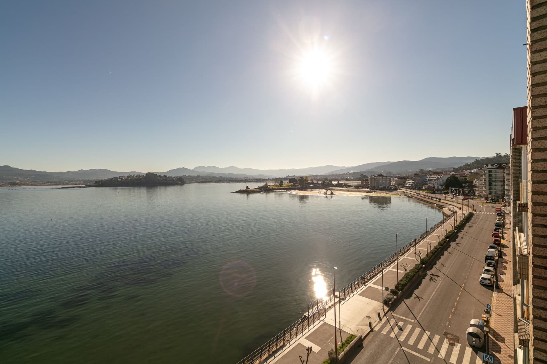 Vistas de Baiona desde un edificio residencial