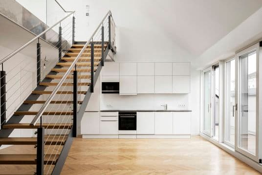 Bauensemble Hagelberger Straße Wohnzimmer mit Küche