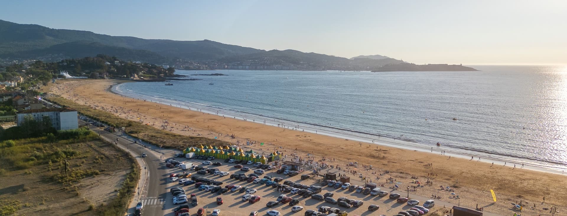 Vista aérea playa América