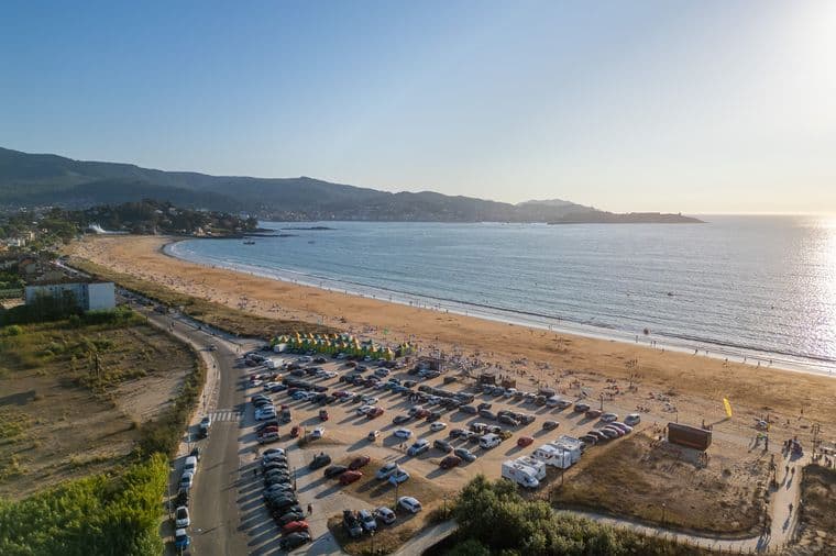 Vista aérea playa América