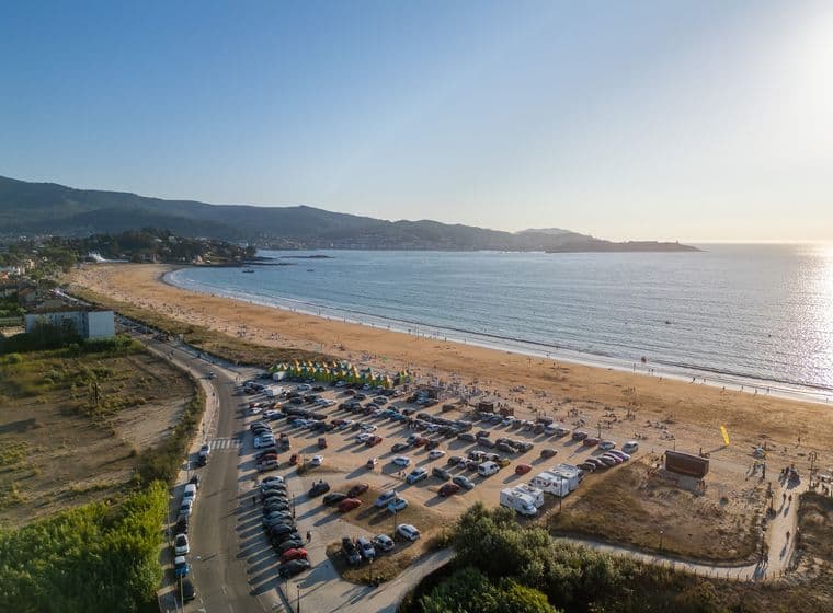 Vista aérea playa América