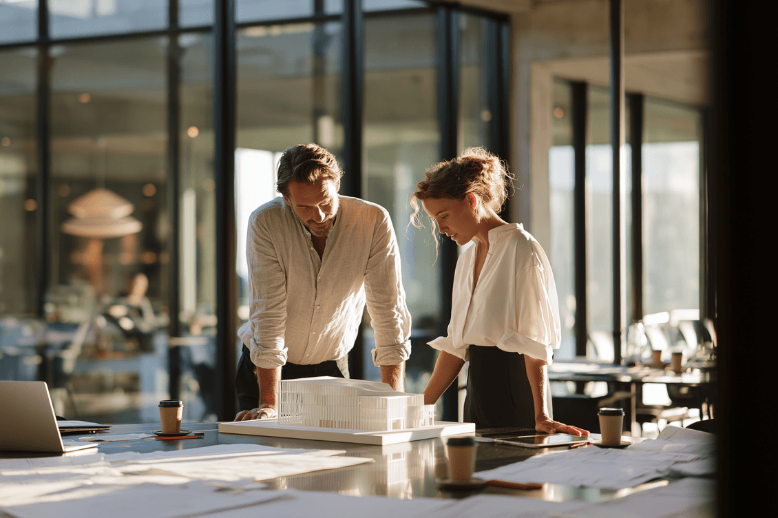 architectural-model-and-couple-ai