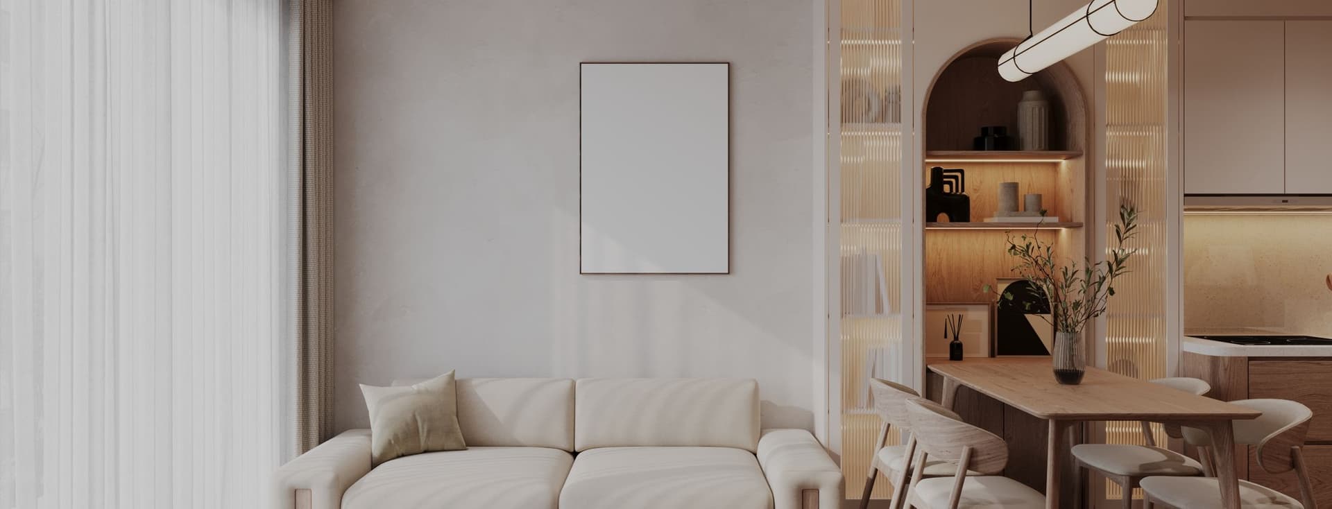 beautiful-colored-modern-interior-home-living-mockup-with-blank-poster-wall-decoration-sofa-chair-table-etc KI-generiertes Bild