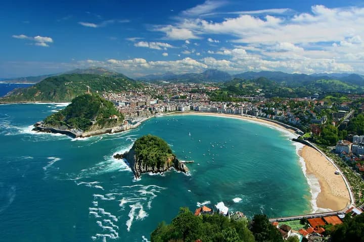 Vista de la playa de San Sebastián